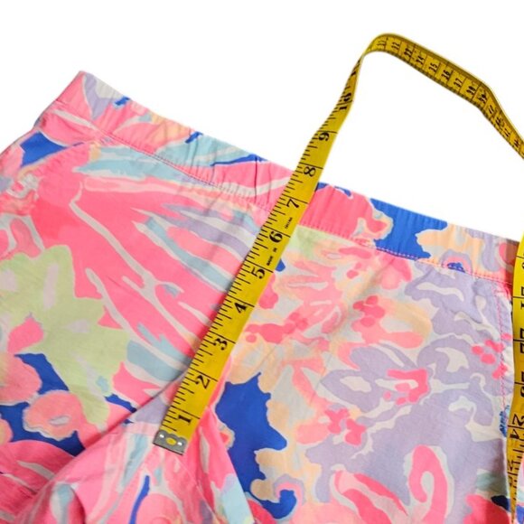 Lilly Pulitzer Oceanview Pull On Board Shorts, Colourful, Cotton, Size Small - Picture 7 of 9